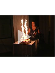 Thumbnail image for Funny Wedding Videos : Flaming cake falls over!